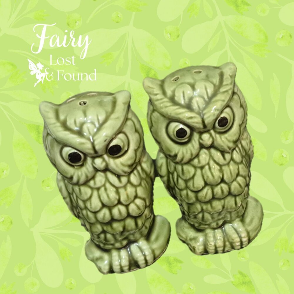 Vintage Owl Salt & Pepper
